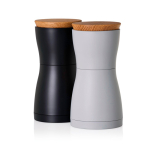 Conjunto de moinhos de sal e pimenta com tampa antiaroma AdHoc cor preto