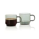 Chávenas de espresso em vidro borossilicato soprado 70 ml AdHoc Impact cor transparente segunda vista