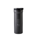 Caneca térmica anti-derrames de dupla parede 500ml AdHoc Pulse cor cinzento vista principal