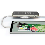 Cabo de carregamento USB-C para USB-C 2 em 1 em alumínio 15W Zens Pro 2 cor branco terceira vista