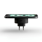 Carregador sem fios magnético compacto para telemóvel 15W Zens cor preto segunda vista