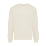 Sweatshirt unissexo de gola redonda e felpa 340 g/m² Iqoniq Torla cor bege