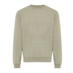 Sweatshirt unissexo de gola redonda e felpa 340 g/m² Iqoniq Torla cor verde garrafa
