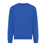 Sweatshirt unissexo de gola redonda e felpa 340 g/m² Iqoniq Torla cor azul real