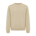 Sweatshirt unissexo de gola redonda e felpa 340 g/m² Iqoniq Torla cor camel