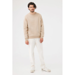 Sweatshirt unissexo de gola redonda e felpa 340 g/m² Iqoniq Torla cor camel