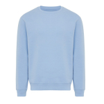 Sweatshirt unissexo de gola redonda e felpa 340 g/m² Iqoniq Torla cor ciano