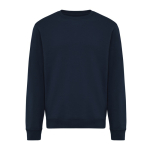 Sweatshirt unissexo de gola redonda e felpa 340 g/m² Iqoniq Torla cor azul-marinho