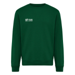 Sweatshirt unissexo de gola redonda e felpa 340 g/m² Iqoniq Torla cor verde-escuro vista principal