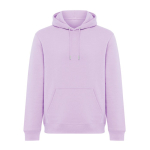Sweatshirt unissexo com capuz e felpa escovada 340 g/m2 Iqoniq Joshua cor lilás