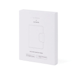Capa para passaporte com localizador duplo Bluetooth 5.2 cor verde vista com caixa