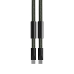 Cabo para telemóvel tipo lanyard com carregamento USB-C para USB-C 60W cor verde quarta vista