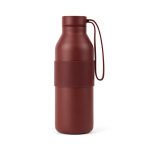 Garrafa de parede dupla em aço inoxidável reciclado 500 ml cor bordeaux