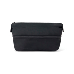Necessaire expansível de plástico reciclado com fecho resistente 7L cor preto