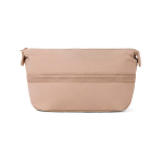 Necessaire expansível de plástico reciclado com fecho resistente 7L cor marfim