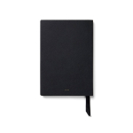Conjunto de caderno e caneta com caixa de oferta A5 páginas pautadas cor preto segunda vista