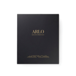 Conjunto de caderno e caneta com caixa de oferta A5 páginas pautadas cor preto vista com caixa