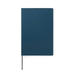 Caderno A5 de capa mole com papel reciclado, folhas pautadas cor azul-marinho