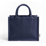 Saco médio em algodão reciclado com interior laminado 220 g/m² cor azul-marinho primeira vista