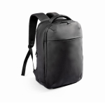 Mochila em PU com compartimento para portátil 14'' e bomba de vácuo 17L cor preto segunda vista