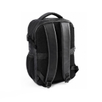 Mochila em PU com compartimento para portátil 14'' e bomba de vácuo 17L cor preto terceira vista