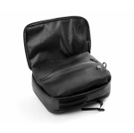 Mochila em PU com compartimento para portátil 14'' e bomba de vácuo 17L cor preto sexta vista