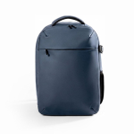 Mochila em PU com compartimento para portátil 14'' e bomba de vácuo 17L cor azul-marinho primeira vista