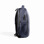 Mochila rígida em poliéster resistente à água para portátil de 15,6'' cor azul real vista detalhe 3