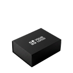 Caixa de apresentação em cartão rígido com fecho magnético 1200 g/m² cor preto vista principal