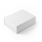 Caixa de apresentação em cartão rígido com fecho magnético 1200 g/m² cor branco terceira vista