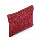 Nécessaire em poliéster com acabamento bouclé e fecho 270 g/m² cor bordeaux quarta vista