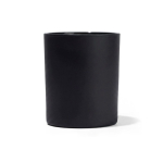 Vela aromática em cerâmica mate com pavio de madeira 140g cor preto primeira vista