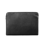 Capa para portátil em PU com espuma interior e fecho de correr 15,6'' cor preto primeira vista