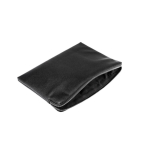 Capa para portátil em PU com espuma interior e fecho de correr 15,6'' cor preto vista detalhe