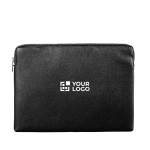 Capa para portátil em PU com espuma interior e fecho de correr 15,6'' cor preto vista principal