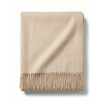 Manta grande de acrílico e viscose com acabamento suave 250g/m² cor castanho primeira vista