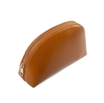 Nécessaire em pele sintética com fecho e design clássico 520g/m² cor castanho quarta vista