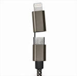 Cabo magnético USB-C de carregamento rápido com 125 cm e 60 W cor preto vista detalhe 5