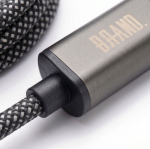 Cabo magnético USB-C de carregamento rápido com 125 cm e 60 W cor preto terceira vista