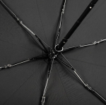 Guarda-chuva dobrável compacto de poliéster com estojo rígido Ø92 cor preto segunda vista