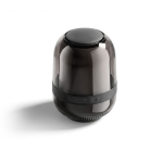 Coluna compacta com iluminação multiefeito e potência de 8 W cor preto quinta vista