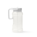 Garrafa desportiva de plástico com palhinha rebatível e pega 1.5L cor branco segunda vista