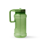 Garrafa desportiva de plástico com palhinha rebatível e pega 1.5L cor verde-escuro segunda vista