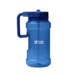 Garrafa desportiva de plástico com palhinha rebatível e pega 1.5L vista principal