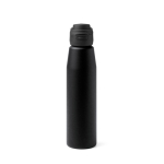Garrafa em aço inoxidável de 750ml com fecho antigota reforçado cor preto segunda vista