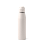 Garrafa em aço inoxidável de 750ml com fecho antigota reforçado cor branco segunda vista