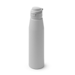 Garrafa em aço inoxidável de 750ml com fecho antigota reforçado cor cinzento primeira vista de uso