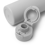 Garrafa em aço inoxidável de 750ml com fecho antigota reforçado cor cinzento vista detalhe 4