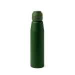 Garrafa em aço inoxidável de 750ml com fecho antigota reforçado cor verde-escuro segunda vista