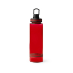 Garrafa translúcida em plástico reciclado com bocal e pega 750ml cor vermelho segunda vista